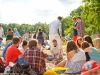 Midsommarfirande vid Ekelunds badstrand 