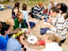 Midsommarfirande vid Ekelunds badstrand 